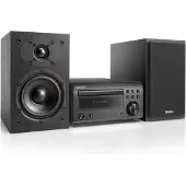 Denon D-M41, Home-Audio-Minisystem, Schwarz, 1 Disks, 60 W, 1-Weg, RCA