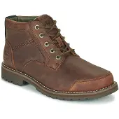 Timberland für Herren. TB0A2NGCV131 Dunkelbraune Larchmont Chukka-Stiefel aus Leder zum Schnüren (50), Wohnung, Schnürsenkel, Lässig, Nachha