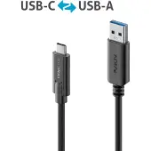 PureLink IS2611-010, 1 m, USB C, USB A, USB 3.2 Gen 2 (3.1 Gen 2), Schwarz