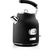 WESTINGHOUSE Wasserkocher 1,7l Retro Serie schwarz
