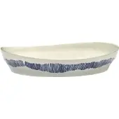 Serax Servierschale Feast Tableware By Ottolenghi White Blue S 30 x 29,5 x 6 cm