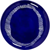 Serax Essteller Feast Tableware by Ottolenghi Dark Blue Stripes White 22,5 cm