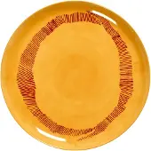 Serax Essteller Feast Tableware by Ottolenghi Yellow Stripes Red L 26,5 cm