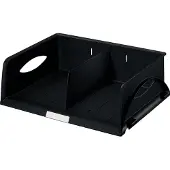 Leitz Ablagekorb Sorty, DIN A4 quer, Polystyrol, schwarz