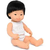 Miniland Asiatische Babypuppe Mit Down-syndrom 38 Cm Rosa Rosa One Size