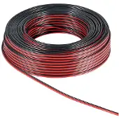 Goobay 67740, Kupferverkleidetes Aluminium (CCA), 50 m, Schwarz, Rot