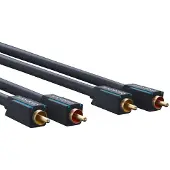 ClickTronic 1m Stereo Audio, Männlich, 2 x RCA, Männlich, 1 m, Blau