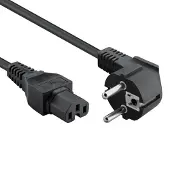 ACT Powercord mains connector CEE7/7 male (angled)