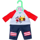 Dolly Moda Kleidungsset 36 cm rot/weiß