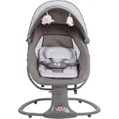 Moni Babywippe Axel 3 in 1 Schaukelfunktion Stubenwagen, Fernbedienung, Melodien pink