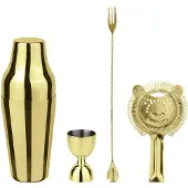 Paderno Cocktailset Parisian Mirror Gold (4er-Set)
