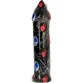 All Black - Langer Dildo mit schmaler Spitze für Stimulation 1 St Analdehner