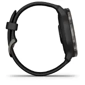 Garmin Venu 2 - Smartwatch - 45 mm - schwarz - Sportuhr mit Band - Silikon - schwarz - Handgelenkgröße: 135-200 mm - Anzeige 3.3 cm (1.3") - Bluetoot