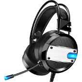 XO headset gaming GE-02 für Xbox One, PS4, PC, 3,5-mm-Stereo-Over-Ear-Gaming-Kopfhörer mit Mikrofon RGB Kopfhörer Kopfband