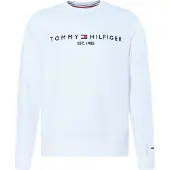 Tommy Hilfiger Sweatshirt "TOMMY LOGO", unifarben, casual, regular fit, Baumwollmix, Rundhals