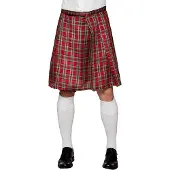 GoDan S.A Kilt/schottischer Rotkariert Rock Onesize