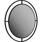 Decortie | Wandspiegel Elma Schwarz Metall 57x57x2 cm | NADUVI