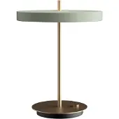UMAGE Asteria Tischleuchte Nuance Olive - , Asteria Table, dimmbar, Grün, für Wohnzimmer, Aluminium, Design