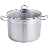 Huismerk HAUSHALT INTERNATIONAL 220566 Kochtopf inkl. Deckel, Edelstahl, 30 cm Durchmesser