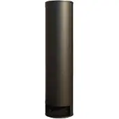 LUCANDE Steckdosensäule Corban, Tür, 2 Steckdosen, IP44 Corban, schwarz, Aluminium, Modern
