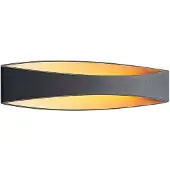 Arcchio Wandlampe Jelle , schwarz, für Wohn- / Esszimmer, Aluminium, Modern, LED Wandleuchte, Wandlampe Innen