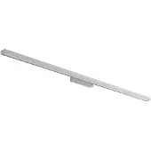 LINDBY Alenia LED Wandleuchte 120cm Alu - , Alenia, Metallisch, für Badezimmer, Aluminium, Modern