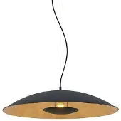 LINDBY Hängelampe Narisara , dimmbar, schwarz, für Wohn- / Esszimmer, Metall, Modern, Pendelleuchte