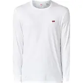 Levi's für Herren. 72848-0000 Original Hausmarken-T-Shirt weiß (XS), Lässig, Baumwolle, Langarm