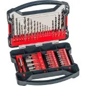 Kwb Power-Box 41-tlg. Bohrer- und Bit-Set, bestehend aus Bits, Stecknüssen, Stei