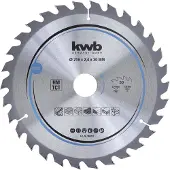 Kwb Rundsavsklinge, TCT, medium, Ø160/Ø30 mm, 30 tænder