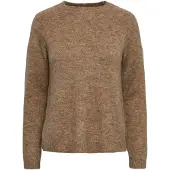 Pieces Strickpullover in Fossil | Gr.: M