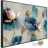 Papermoon Infrarotheizung »EcoHeat - Muster mit Blumen«, Matt-Effekt - bunt