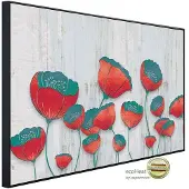 Papermoon Infrarotheizung »EcoHeat - Muster mit Blumen«, Matt-Effekt - bunt