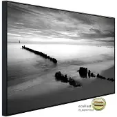 Papermoon Infrarotheizung »EcoHeat - Strand Schwarz + Weiss«, Matt-Effekt - bunt