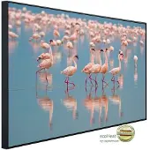 Papermoon Infrarotheizung »EcoHeat - Flamingos«, Matt-Effekt - bunt