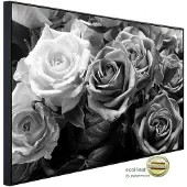 Papermoon Infrarotheizung »EcoHeat - Blume Schwarz + Weiss«, Matt-Effekt - bunt