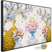 Papermoon Infrarotheizung »EcoHeat - Muster mit Blumen«, Matt-Effekt - bunt