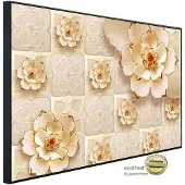 Papermoon Infrarotheizung »EcoHeat - Muster mit Blumen«, Matt-Effekt - bunt