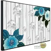 Papermoon Infrarotheizung »EcoHeat - Muster mit Blumen«, Matt-Effekt - bunt