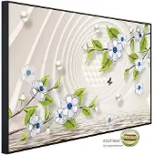 Papermoon Infrarotheizung »EcoHeat - Muster mit Blumen«, Matt-Effekt - bunt