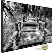 Papermoon Infrarotheizung »EcoHeat - Waldbrücke Schwarz + Weiss«, Matt-Effekt - bunt