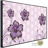 Papermoon Infrarotheizung »EcoHeat - Muster mit Blumen«, Matt-Effekt - bunt