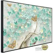 Papermoon Infrarotheizung »EcoHeat - Muster mit Blumen«, Matt-Effekt - bunt