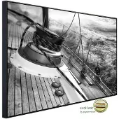 Papermoon Infrarotheizung »EcoHeat - Boot schwarz + weiss«, Matt-Effekt - bunt