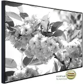 Papermoon Infrarotheizung »EcoHeat - Blumen Schwarz + Weiss«, Matt-Effekt - bunt