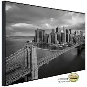 Papermoon Infrarotheizung »EcoHeat - Brooklyn Bridge schwarz / weiss«, Matt-Effekt - bunt