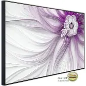 Papermoon Infrarotheizung »EcoHeat - Muster mit Blumen lila«, Matt-Effekt - bunt
