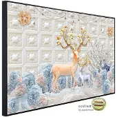 Papermoon Infrarotheizung »EcoHeat - Muster Hirsche«, Matt-Effekt - bunt
