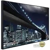 Papermoon Infrarotheizung »EcoHeat - Brooklyn Bridge bei Nacht«, Matt-Effekt - bunt