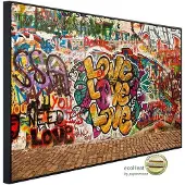 Papermoon Infrarotheizung »EcoHeat - Liebe Graffiti Lennon Wand«, Matt-Effekt - bunt